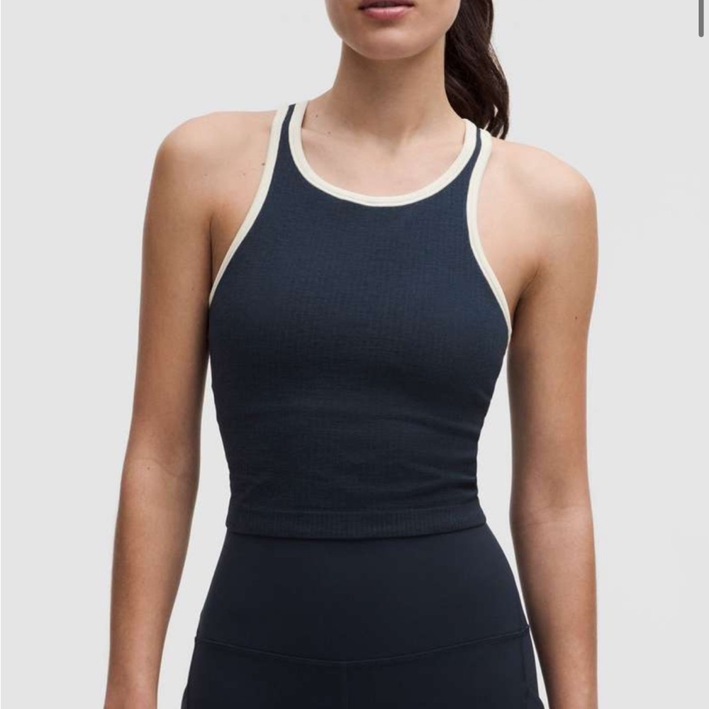 Lululemon Ebb to Street Cropped Racerback Tank Top